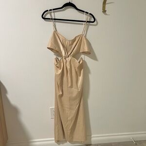 H&M gold/champagne/beige dress